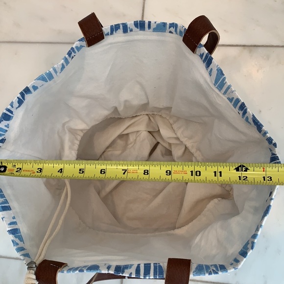 Blue and Brown Tote Bag - Picture 8 of 10